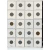 Image 2 : Page of 20 Canadian 5 cent coins; various years