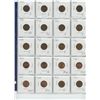 Image 1 : Page of 20 Canadian 1 cent coins; various years
