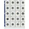 Image 1 : Page of 20 Canadian 5 cent coins; various years