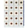 Image 2 : Page of 20 Canadian 1 cent coins; various years