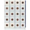 Image 2 : Page of 20 Canadian 1 cent coins; various years