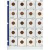 Image 1 : Page of 20 Canadian 1 cent coins; various years