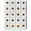 Image 2 : Page of 20 Canadian 1 cent coins; various years