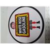 Image 2 : 12x12" white rose gasoline sticker for gas glow globe