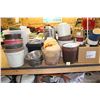 Image 1 : Assorted plant pots, SS pails and dog food dishes