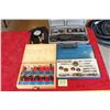 Image 1 : Compression tester, Dremel kit, router bits and tap and die set