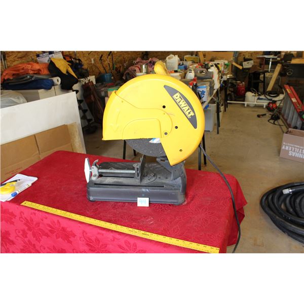 DeWalt cut off saw, working