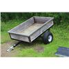 Image 1 : Home built utility trailer, 58”L x 39”W x 12”H inside measurements.