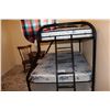 Image 2 : Double/Twin bunk beds and mattresses, night stand, wooden chair, lamp & area rug