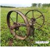 Image 2 : Steel wheels. Harrows