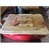 Image 4 : coca cola cooler with seat covers inside