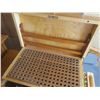 Image 5 : wooden tool case with assorted woodworking tools