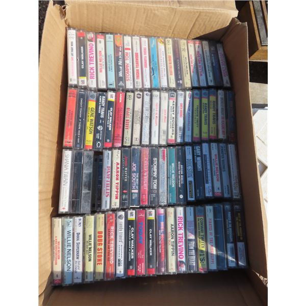 box of cassette tapes