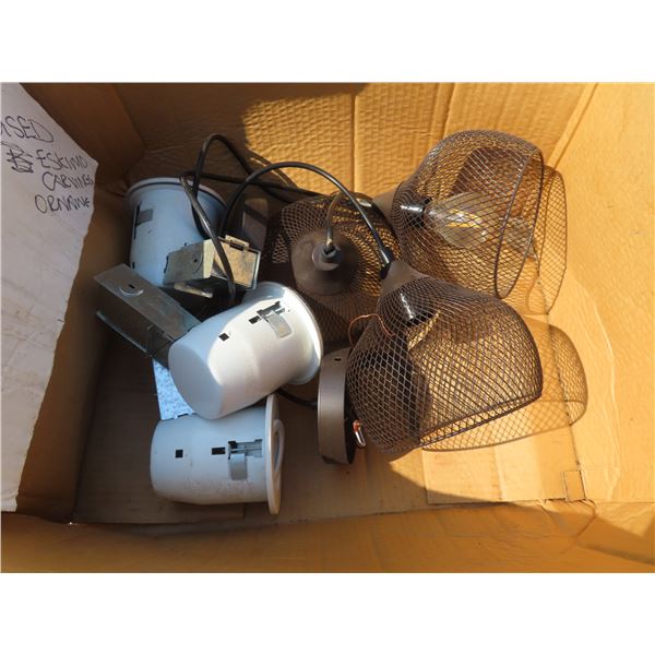 pot lights and hanging lights