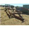 Image 2 : Homebuilt steel trailer frame and hitch, 20ft by 6.5ft - no VIN