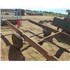 Image 4 : Homebuilt steel trailer frame and hitch, 20ft by 6.5ft - no VIN