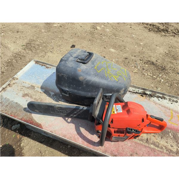 Husqvarna 345 chainsaw with case - running