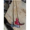 Image 1 : fireman's axe , grub hoe