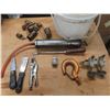 Image 1 : grease gun , scrapers , bells , misc.
