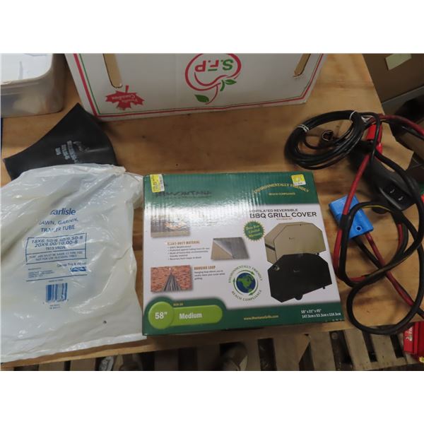 3 inner tubes , BBQ cover , warn winch controls