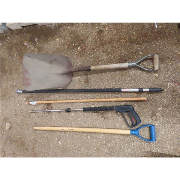 shovel , handles , washer wand