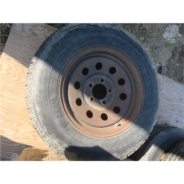 4 205/75/R15 tres and steal rims