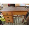 Image 2 : beautiful antique wooden desk 40x18x31" tall