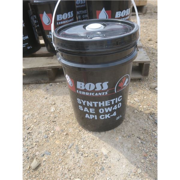 SAE 0W4 oil 5 gallons