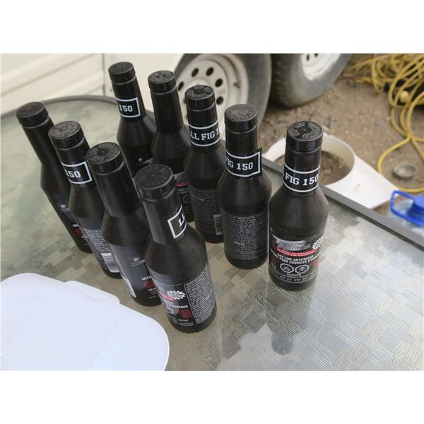 9 150m bottles of gasline anti freeze