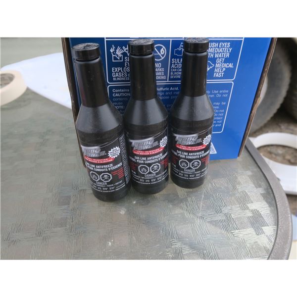 9 150m bottles of gasline anti freeze