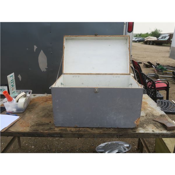 wooden box full of foam backer rods