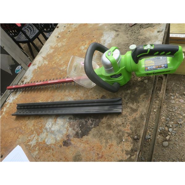 24v battery powered hedge trimmer no battery