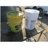 Image 1 : two 5 gallon oil jugs