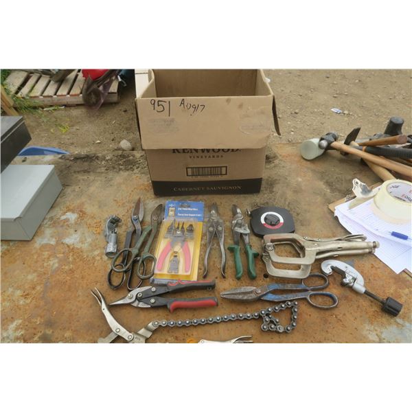lot of assorted tools