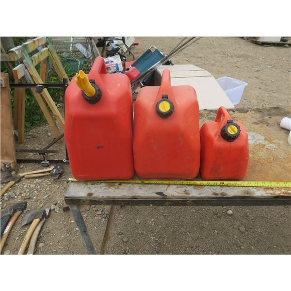 3 jerry cans