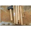 Image 2 : assorted hammers and tool handles