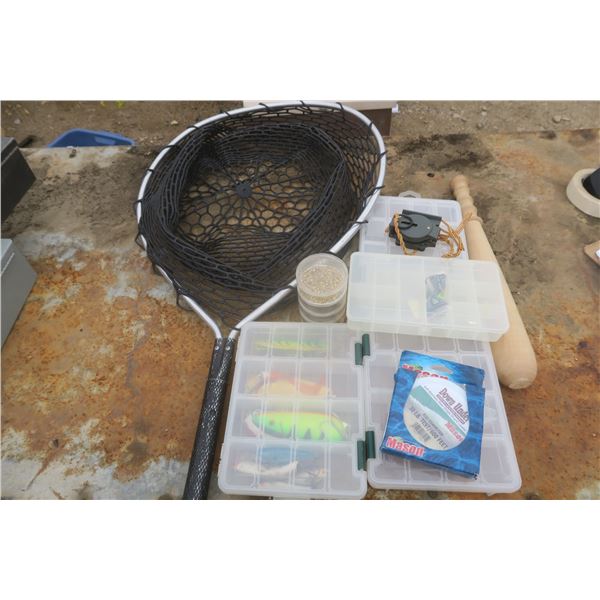 assorted fishing gear