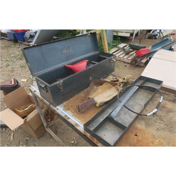 tool box with assorted tools
