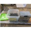 Image 1 : pale of screws and bolt bin with hardware