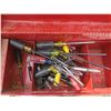 Image 2 : tool box of assorted screw drivers