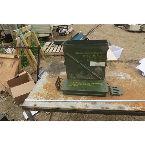 vintage military ammo box