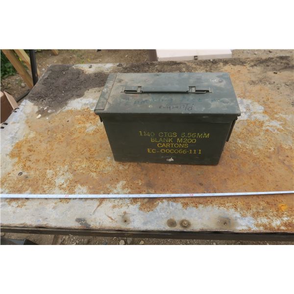 vintage military ammo box