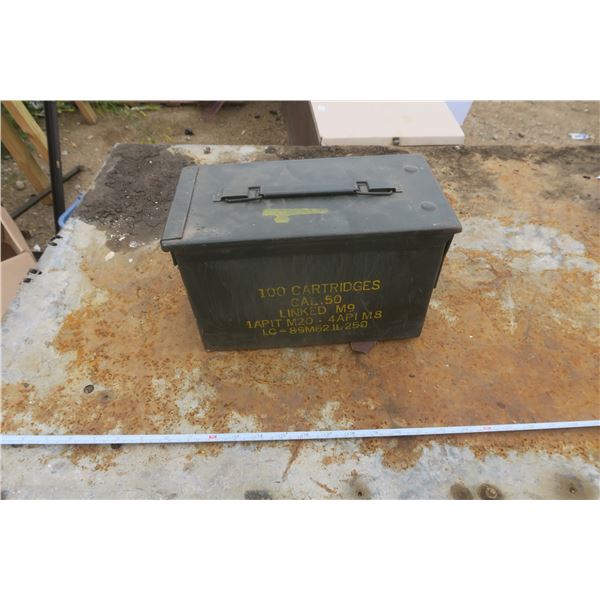 vintage military ammo box
