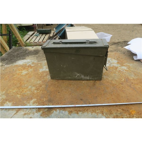 vintage military ammo box
