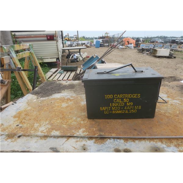 vintage military ammo box