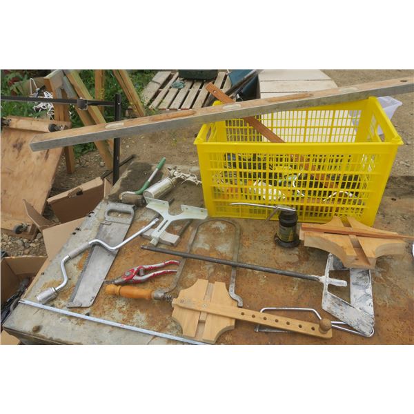 lot of assorted tools