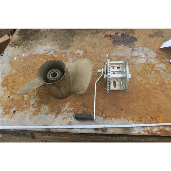 boat propeller and boat winch
