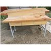 Image 1 : shop table 5ft with 3 drawers