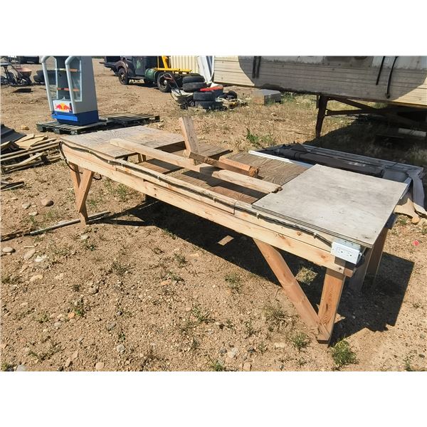 shop table with plugin - 102"x39"x34"H