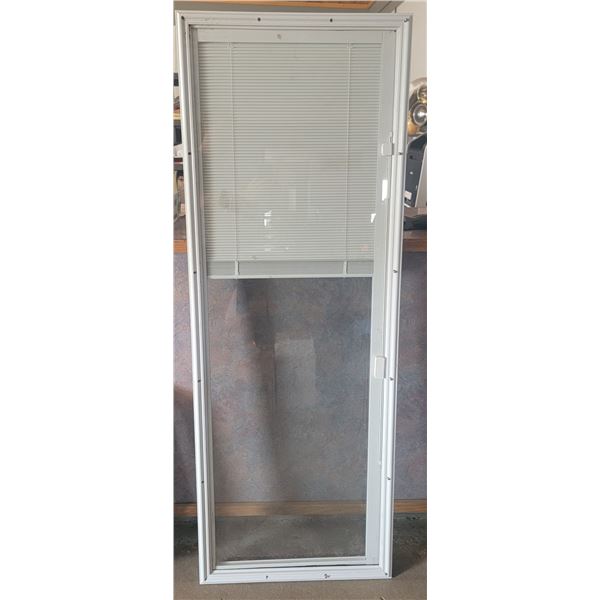 one window with internal blinds 64.5" x 22.75" opening